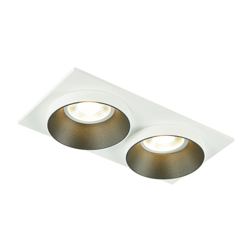 ST206.528.02 Св-к встр. Белый GU10 2*50W  IP20 L175xW92xH38 220V Без ламп Встраиваемые светильники