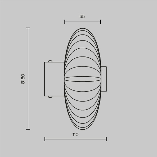 Настенный светильник (бра) Maytoni MOD555WL-L4CH4K