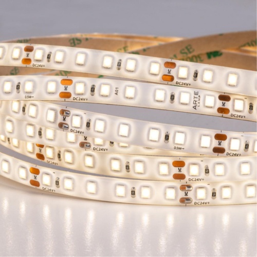 Arte lamp A2412008-04-3K Светодиодная лента 24В 9,6Вт/м 1000Лм/м 3000К 90+ 8мм SMD2835 120шт/м 5м IP65