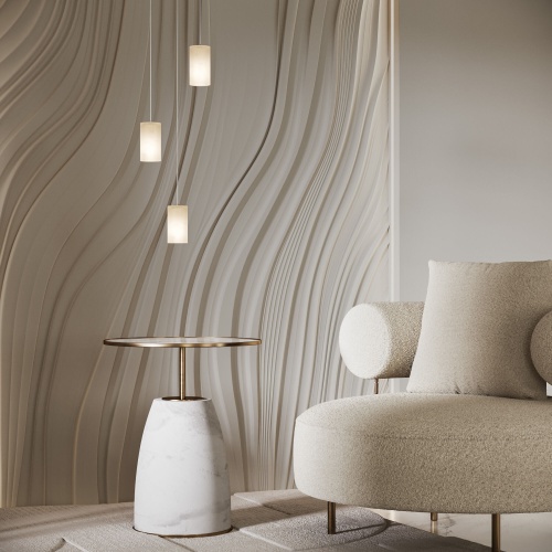 Подвесной светильник Eurosvet 304052 алебастр/латунь