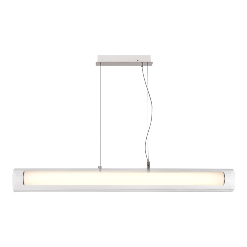 SL2010.113.01 Светильник подвесной ST-Luce Никель/Белый, Прозрачный LED 1*40W 3000K/4000K ENFYS