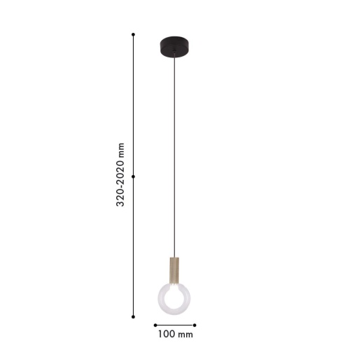 Подвес Favourite 4378-1P, подвес, D100xH320/2020, LEDx3W, 195LM, 4000K, CRI>90, included