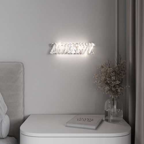 Настенный светильник Eurosvet 101005 LED никель хрусталь Strotskis