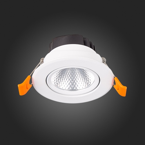 ST211.548.08.36 Св-к встр. Белый LED 1*8W 4000K 640Lm Ra80 36° IP20 D86xH50 220-240V Встраиваемые светильники