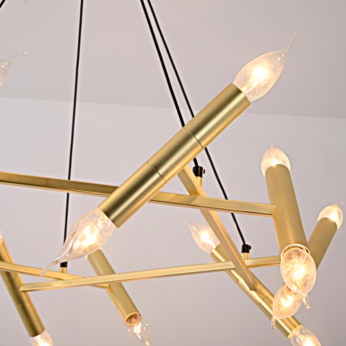 Подвесная люстра JONATHAN BROWNING Le Pentagone Chandelier 20 Light 123487-22