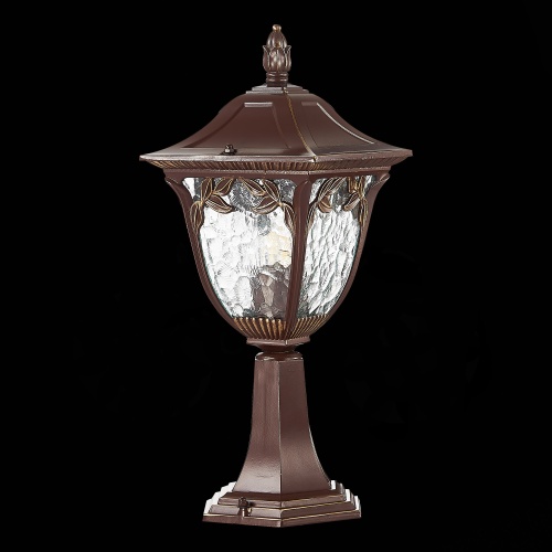 SL083.705.01 Светильник уличный наземный ST-Luce Кофейный/Кофейный, Прозрачный E27 1*60W CHIANI