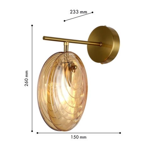 Бра F-Promo 4485-1W, настенный светильник, D235xW150xH260, 1xE14x60W, excluded