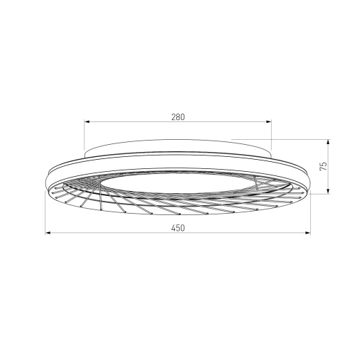 Потолочный светильник Eurosvet 40022/1 LED серый