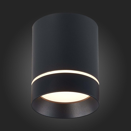 ST115.432.12 Светильник потолочный Черный LED 1*12W 3000K 840Lm Ra&gt;90 120° IP20 D79xH100 170-240V Накладные светильники