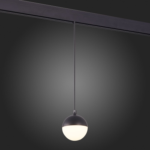 ST358.433.07 Магнитный трековый светильник подвесной Черный LED 1*7W 3000K 520Lm Ra&gt;80 120° IP20 D90 SKYLINE 48