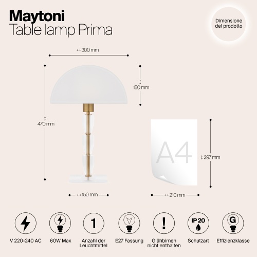Настольный светильник Maytoni Z034TL-01BZ