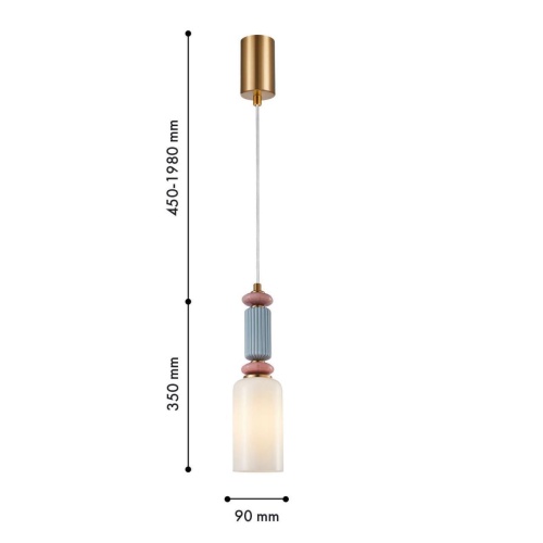 Подвес F-Promo 4775-1P, подвес, D90xH450/1980, 1xE14x40W, excluded