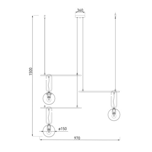 Подвесной светильник Eurosvet 70143/3 белый