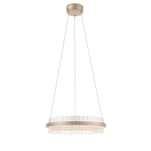 SL383.203.01 Светильник подвесной ST-Luce Золотистый/Золотистый, Прозрачный LED 1*34W 3000K CHERIO