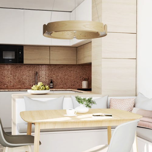 Подвесной Кольцевой Светильник Range 1 D70 Red Wood от Imperiumloft 195536-26
