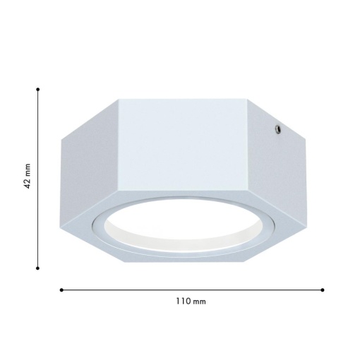 Уличный накладной светильник Favourite 4665-1U, уличный светильник, L110xW95xH42, 1xGX53LEDx15W, IP54, excluded