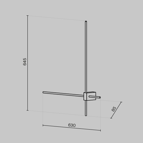 Настенный светильник (бра) Maytoni C070WL-L12GB3K