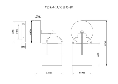 Спот Moderli V11853-1W Inari
