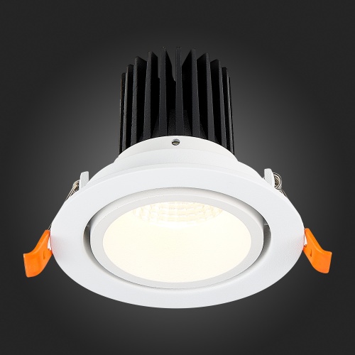ST705.548.10 Св-к встр. Белый LED 1*10W 4000K 750Lm Ra&gt;90 38° IP20 D102xH85 170-240V Встраиваемые светильники