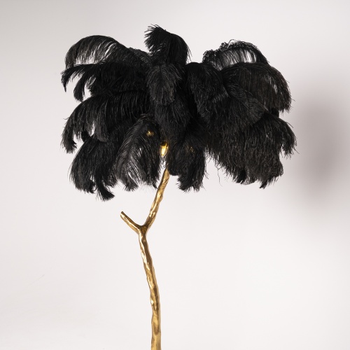 Торшер страусиные перья Feather Lamp A MODERN GRAND TOUR черный 189584-22