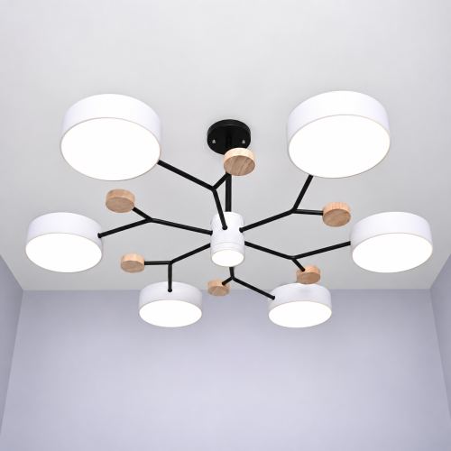Люстра на штанге MEADE 7 lamps White 207863-26