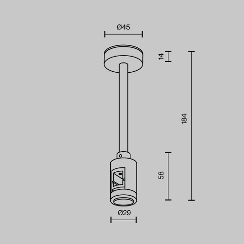 Комплектующие для трековой системы Technical TRA156C-SL1-PT