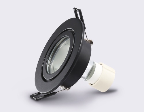 TN1151 BK черный IP44 GU5.3 D85*28_AMB