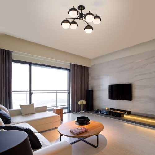 Потолочный светильник Eurosvet 70106/6 черный Smart