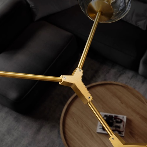 Люстра на штанге Адель Branching Bubble Chandelier L11 Black Amber 239861-22