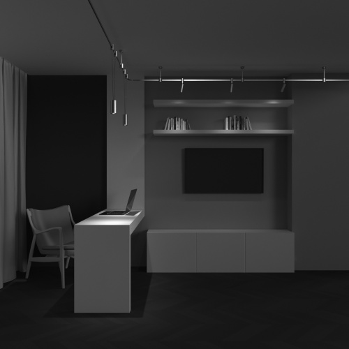 Трековый светильник Technical TR157-1-12W4K-BS