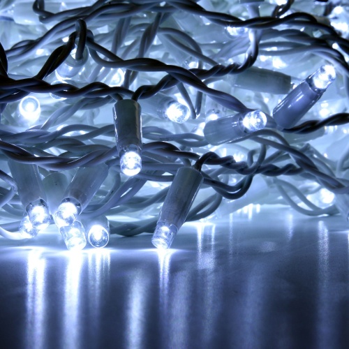 Гирлянда бытовая электрическая занавес Eurosvet 200-101 белый с эффектом мерцания