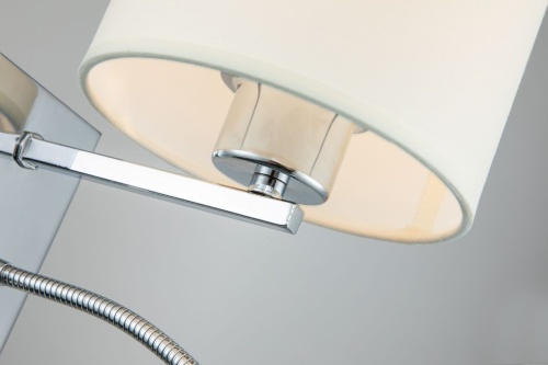 Настенный светильник Escada 552/A LED*1W+E27*60W Chrome/White