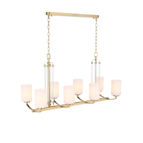 SL1403.333.08 Люстра подвесная ST-Luce Латунь/Прозрачный E27*8 40W ОПАЛ