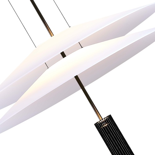 SL6101.403.01 Люстра подвесная ST-Luce Черный/Белый LED 1*15W 3000K ИСОЛА