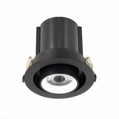 ST702.438.12 Св-к встр. Черный LED 1*12W 3000K 900Lm Ra80 24° IP20 D90xH92 180-240V Встраиваемые светильники