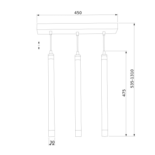 Подвесные светильники бронза Eurosvet 50133/3 LED