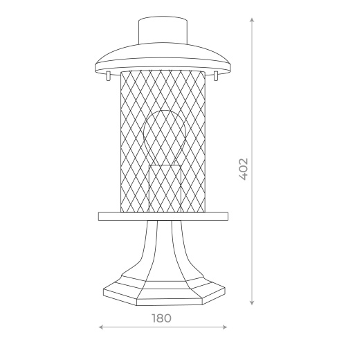 SL080.405.01 Светильник уличный наземный ST-Luce Темный кофе/Прозрачный, Темный кофе E27 1*60W LASTERO