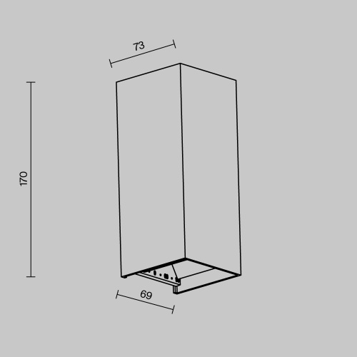 Уличный настенный светильник Outdoor O525WL-L10B3K