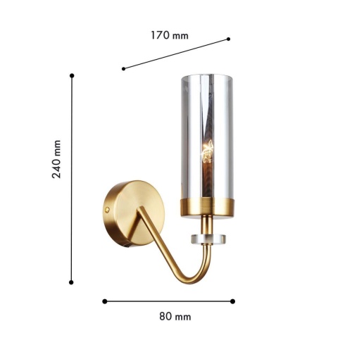 Бра F-Promo 4620-1W, настенный светильник, D170xW80xH240, 1xE14x40W, excluded