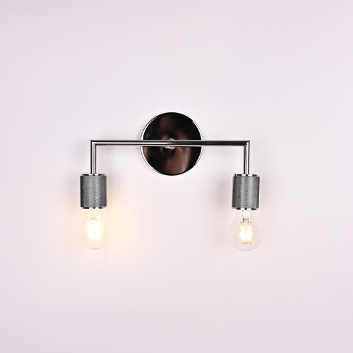Бра Rh Utilitaire Double Sconce Silver от Imperiumloft 123265-22