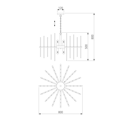Подвесной светильник Bogate's 356/8