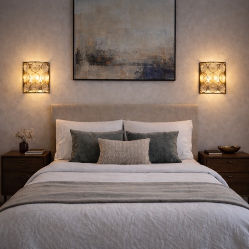 SL1105.201.02 Светильник настенный ST-Luce Золотистый с патиной/Золотистый, Прозрачный E14 2*60W СЕРАНДА