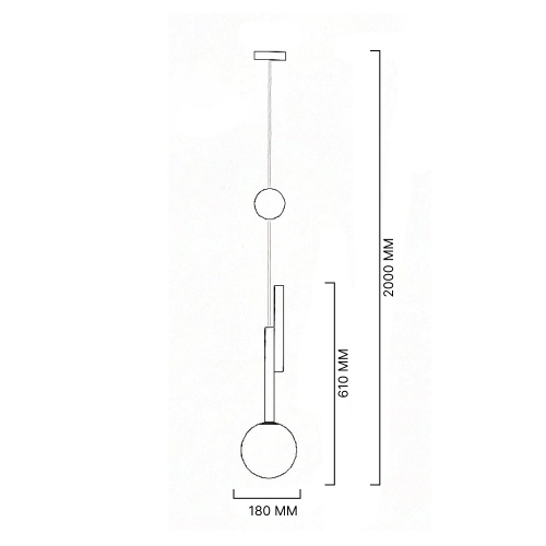 Подвесной светильник PANSY D18 White 167819-26