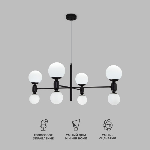 Потолочный светильник черный Smart Eurosvet 30182/8