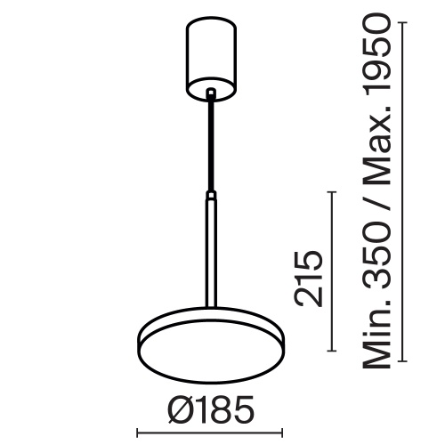 Подвесной светильник Technical P076PL-L12W3K-BS