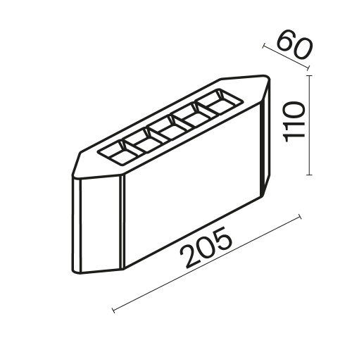 Архитектурная подсветка Outdoor O412WL-L8GF3K
