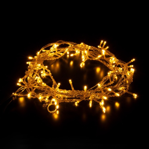 Гирлянда бытовая электрическая занавес Eurosvet 200-001 теплый белый