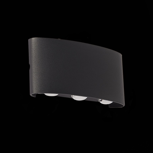 SL089.401.06 Светильник уличный настенный ST-Luce Черный кварцевый LED 6*1W 4000K BISELLO