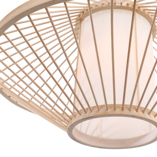 SL6241.533.01 Светильник подвесной ST-Luce Древесный/Белый E27 1*40W ALMA