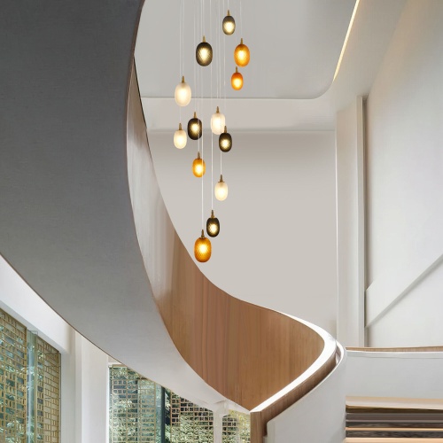 Подвесной светильник Eurosvet 50266 дымчатый прозрачный янтарный Smart